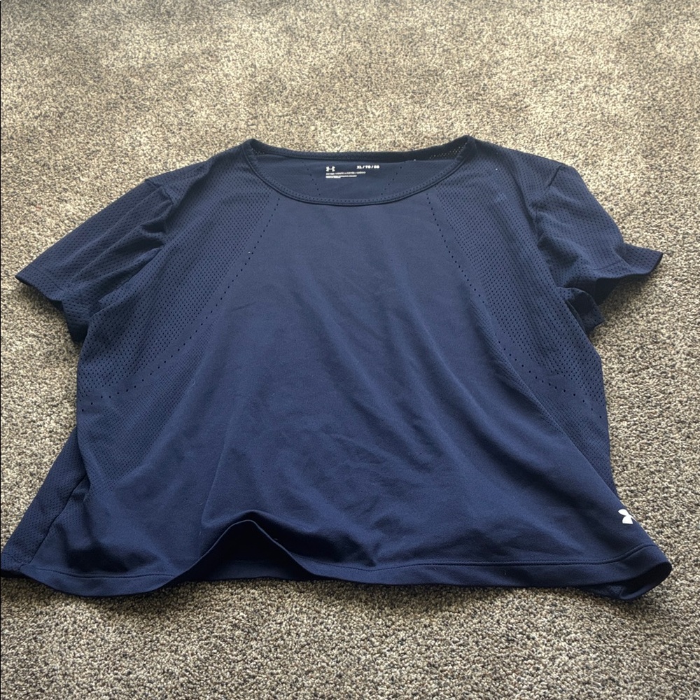 Under Armour Women's Navy Short Sleeve Tee